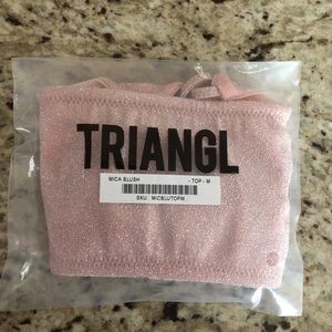 BRAND NEW Triangl Mica Blush Top (Medium)